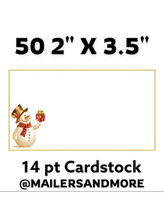 Mailers And More Other - 50 Snowman Winter, Christmas, Thank You Cards, PRICE IS FIRM